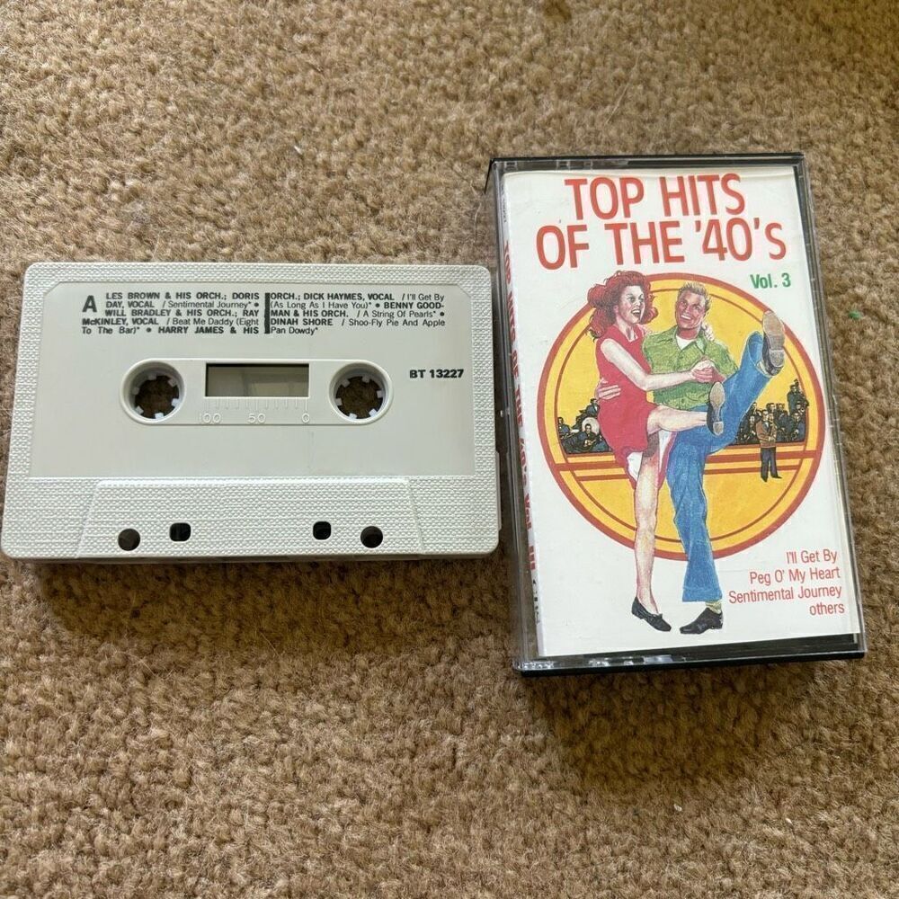 Top Hits Of The ‘40’s Vol. 3 BT 13227 Dinah Shore Harry James Cassette Tape